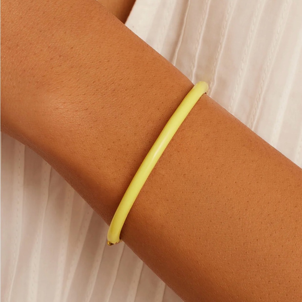 Gorjana Paseo Enamel Cuff Bracelet in Yellow!! (MSRP $95)